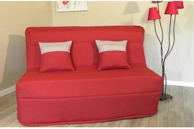 NAD Banquette bz convertible axel bordeaux couchage140*200cm matelas confort bultex