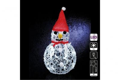 FEERIC LIGHTS & CHRISTMAS Bonhomme de neige lumineux blanc