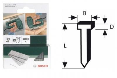 BOSCH Clous 48 1.8x1.45x14mm - 1000 pi&egrave;ces