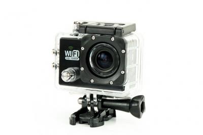 YONIS Camera Embarqu&eacute;e Sports Wi-Fi LCD Caisson &Eacute;tanche Waterproof Full HD Noir 8 Go 