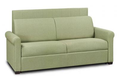 ITALIAN SPIRIT Canape droit INSIDE 75 3 places en simili-cuir vert 95 x 180 x 45 cm