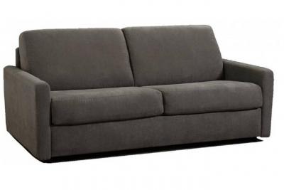 ITALIAN SPIRIT Canap&eacute; 3-4 places eclipse convertible express 160cm matelas 18 cm tweed taupe