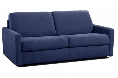 ITALIAN SPIRIT Canap&eacute; 3-4 places eclipse convertible express 160cm matelas 18 cm tweed bleu