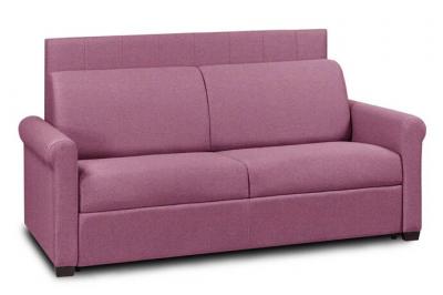 ITALIAN SPIRIT Canap&eacute; belle epoque express lattes matelas m&eacute;mory 22cm t&ecirc;te de lit int&eacute;gr&eacute;e tweed rose