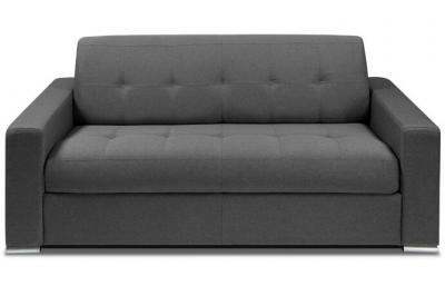 ITALIAN SPIRIT Canape droit INSIDE 75 3 places en simili-cuir gris 96 x 192 x 45 cm