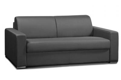 ITALIAN SPIRIT Canap&eacute; convertible allure matelas m&eacute;mory 20cm lattes 140cm microfibre graphite