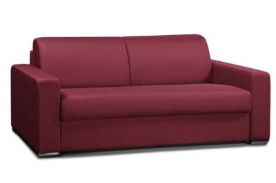 ITALIAN SPIRIT Canap&eacute; convertible allure matelas m&eacute;mory 20cm lattes 140cm polyur&eacute;thane rouge