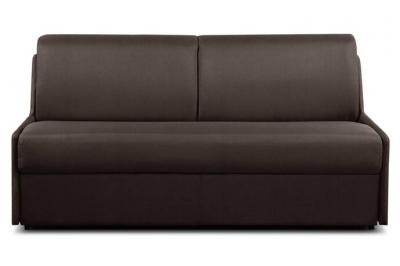 ITALIAN SPIRIT Canap&eacute; convertible france matelas 16cm syst&egrave;me express sommier lattes 140cm microfibre marron
