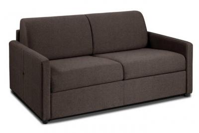 ITALIAN SPIRIT Canap&eacute; convertible nice matelas m&eacute;mory 20cm express lattes 140cm microfibre marron