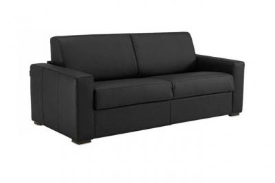 ITALIAN SPIRIT Canap&eacute; convertible express 120cm dreamer polyur&eacute;thane noir,. Matelas 16 cm