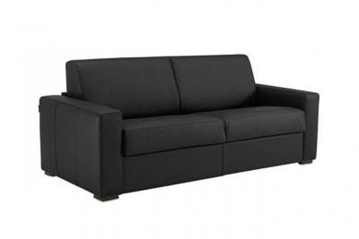 ITALIAN SPIRIT Canap&eacute; convertible EXPRESS 160cm DREAMER polyur&eacute;thane noir,. matelas 16 cm