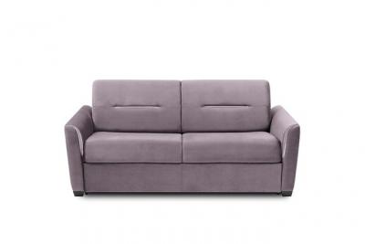 ITALIAN SPIRIT Canap&eacute; convertible EXPRESS AMAZONE 120cm matelas 16cm cuir vachette parme