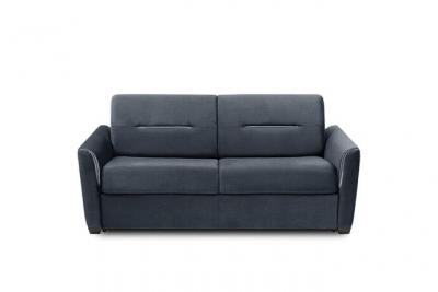 ITALIAN SPIRIT Canap&eacute; convertible EXPRESS AMAZONE 120cm matelas 16cm sommier lattes tweed bleu
