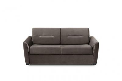 ITALIAN SPIRIT Canap&eacute; convertible EXPRESS AMAZONE 120cm matelas 16cm sommier lattes polyur&eacute;thane taupe