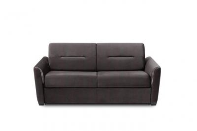 ITALIAN SPIRIT Canap&eacute; convertible EXPRESS AMAZONE 120cm matelas 16cm sommier lattes cuir vachette marron