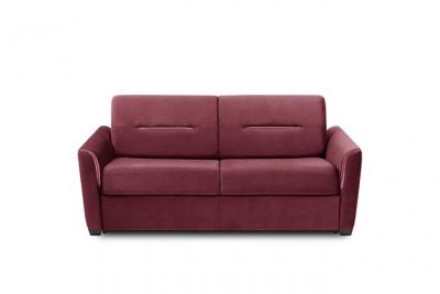 ITALIAN SPIRIT Canap&eacute; convertible EXPRESS AMAZONE 120cm matelas 16cm tweed rouge