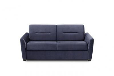 ITALIAN SPIRIT Canap&eacute; convertible EXPRESS AMAZONE 120cm matelas 16cm velours bleu cobalt