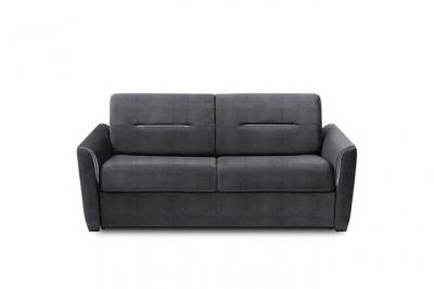 ITALIAN SPIRIT Canap&eacute; convertible EXPRESS AMAZONE 120cm matelas 16cm velours gris anthracite