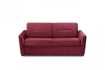 ITALIAN SPIRIT Canap&eacute; convertible EXPRESS AMAZONE 120cm matelas 16cm velours rouge