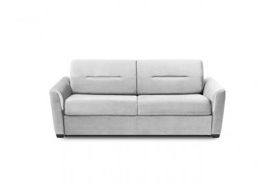 ITALIAN SPIRIT Canap&eacute; convertible EXPRESS AMAZONE 140cm matelas 16cm sommier lattes polyur&eacute;thane blanc cass&eacute;