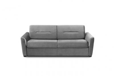 ITALIAN SPIRIT Canap&eacute; convertible EXPRESS AMAZONE 140cm matelas 16cm tweed gris clair