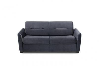 ITALIAN SPIRIT Canap&eacute; convertible EXPRESS AMAZONE 140cm matelas 16cm velours bleu navy