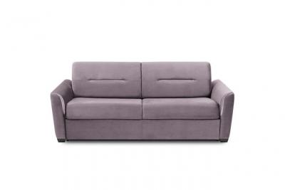 INSIDE 75 Canap&eacute; convertible EXPRESS AMAZONE 160cm matelas 16cm cuir vachette parme