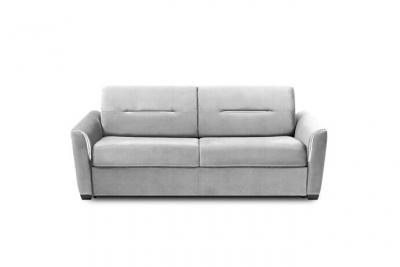 ITALIAN SPIRIT Canap&eacute; convertible EXPRESS AMAZONE 160cm matelas 16cm sommier lattes polyur&eacute;thane gris clair