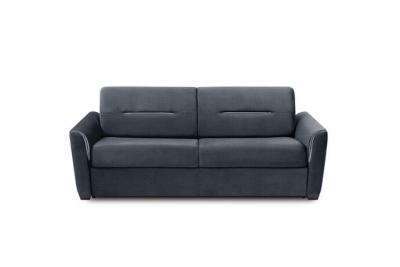 ITALIAN SPIRIT Canap&eacute; convertible EXPRESS AMAZONE 160cm matelas 16cm tweed bleu