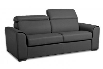 ITALIAN SPIRIT Canap&eacute; convertible express IMOLA matelas 18cm couchage 140 cm polyur&eacute;thane graphite