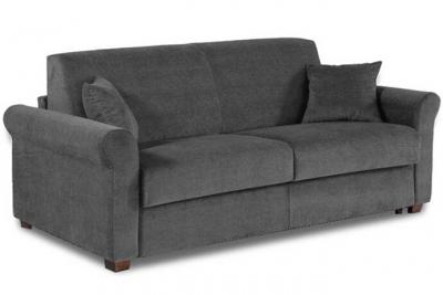 ITALIAN SPIRIT Canap&eacute; convertible romantico en microfibre graphite express couchage 120* 197*16cm