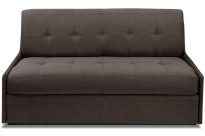 ITALIAN SPIRIT Canap&eacute; convertible TRIOMPHE matelas 16cm syst&egrave;me express sommier lattes 140cm microfibre marron
