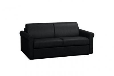 ITALIAN SPIRIT Canap&eacute; lit 2-3 places romantico convertible express 120*197*16cm polyur&eacute;thane noir
