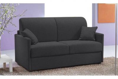 ITALIAN SPIRIT Canap&eacute; lit 2-3 places SUN convertible EXPRESS 120cm tweed gris matelas &eacute;paisseur 16cm