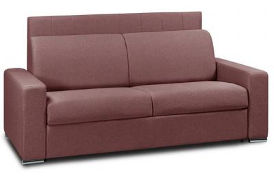 ITALIAN SPIRIT Canap&eacute; lit 2- CanapExpress lattes 120cm matelas m&eacute;mory 22cm t&ecirc;te de lit int&eacute;gr&eacute;e microfibre bordeaux