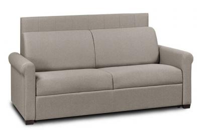 ITALIAN SPIRIT Canap&eacute; lit 4 places rapido lattes 160cm matelas 16 cm t&ecirc;te de lit int&eacute;gr&eacute;e polyur&eacute;thane taupe