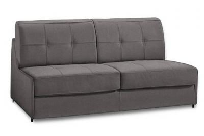 ITALIAN SPIRIT Canap&eacute; lit compact 2-3 places denso rapid express 120cm microfibre taupe matelas 18 cm