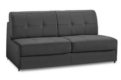 ITALIAN SPIRIT Canap&eacute; lit compact 3 places denso rapid express 140cm microfibre graphite matelas 18 cm