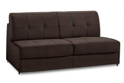 ITALIAN SPIRIT Canap&eacute; lit compact 3 places DENSO RAPID EXPRESS 140cm microfibre marron matelas 18 cm