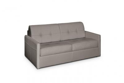 ITALIAN SPIRIT Canap&eacute; lit CUBE convertible EXPRESS 140cm matelas 16cm cuir vachette taupe clair