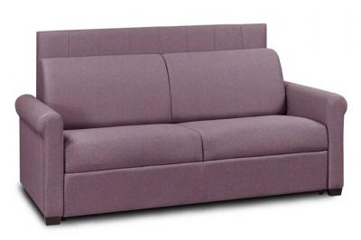 ITALIAN SPIRIT Canap&eacute; lit OPERA EXPRESS LATTES 120cm matelas 16cm t&ecirc;te de lit int&eacute;gr&eacute;e tweed fuchsia
