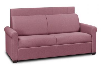 ITALIAN SPIRIT Canap&eacute; lit OPERA EXPRESS LATTES 120cm matelas 16cm t&ecirc;te de lit int&eacute;gr&eacute;e polyur&eacute;thane rouge