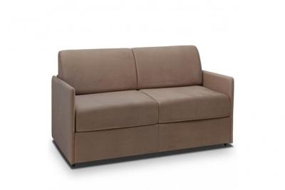 ITALIAN SPIRIT Canap&eacute; lit express colosse couchage 140 cm matelas &eacute;paisseur 22 cm &agrave; m&eacute;moire de forme velours taupe
