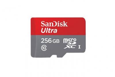 SANDISK  Ultra MicroSDXC 256 Go Classe 10 Carte M&eacute;moire pour Android jusqu'&agrave; 95 Mo/s + Adaptateur SD