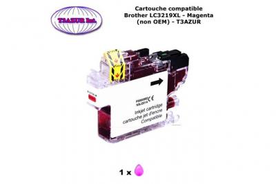 T3AZUR Cartouche compatible Brother LC3219XL pour Brother MFC J5330DW J5335DW J5730DW J5930DW J6530DW J6930DW,J6935DW Magenta -  
