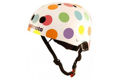 KIDDIMOTO Casque v&eacute;lo et trottinette pastel dotty medium KMH023M