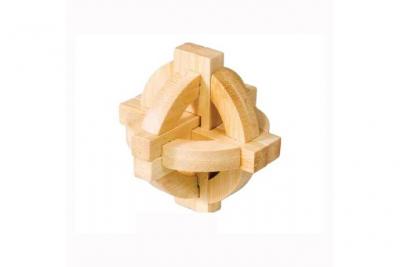 FRIDOLIN Casse-t&ecirc;te en bois bamboo : double disque