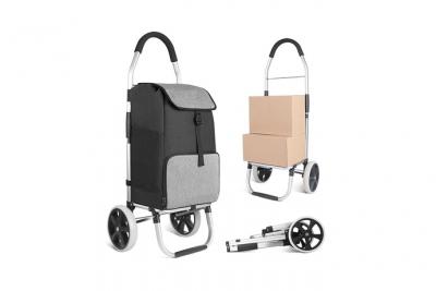 INATECK  Chariot de Courses Pliable Caddie Course 41L &agrave; Grandes Roues Silencieuses, Cadre en Aluminium, Sac Imperm&eacute;able avec Compartiment Isotherme, Poussette de March&eacute; Noir et