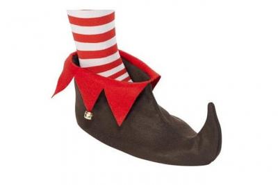 GENERIQUE Smiffys Chaussures d'elfe, Brun, avec clochettes