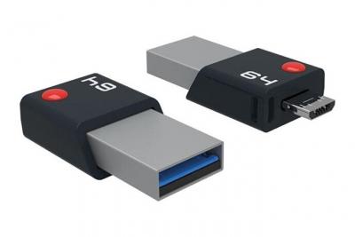 EMTEC BASF Cl&eacute; USB 64Go EMTEC Mobile & Go OTG USB 3.0 - Sous blister 